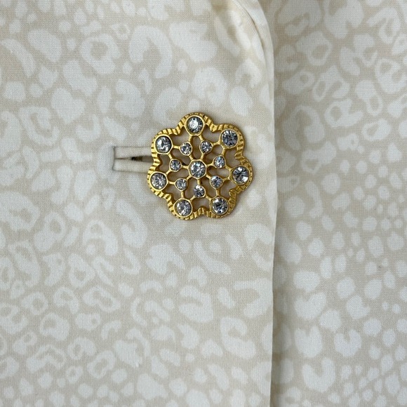 Soft Surroundings Leontine Ponte Animal Blazer Jacket Cream Womens Plus Size 2X - Picture 11 of 16